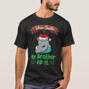 Beste kerstman, mijn broer heeft het gedaan met de t-shirt
