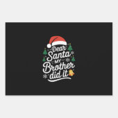 Beste kerstman, mijn broer heeft het grappig gemaa inpakpapier vel (Voorkant)