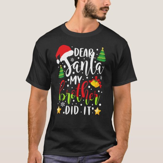Beste kerstman, mijn broer t-shirt (Voorkant)