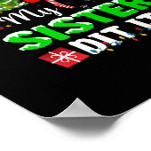 Beste kerstman, mijn zuster heeft het grappig geda poster (Hoek)