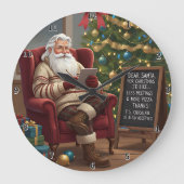 Beste Kerstman Minder Vergaderingen Grote Klok (Voorkant)