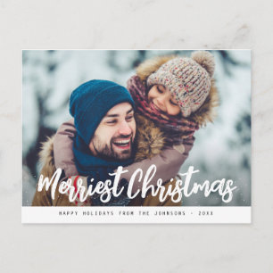 beste kerstman modern handschrift briefkaart