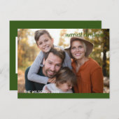 beste kerstman moderne scriptfoto briefkaart (Voorkant / Achterkant)