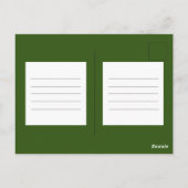 beste kerstman moderne scriptfoto briefkaart (Achterkant)