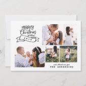 beste kerstman moderne scriptfoto feestdagenkaart (Voorkant)