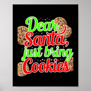 Beste Kerstman, neem gewoon koekjes mee voor het o Poster