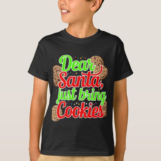 Beste Kerstman, neem gewoon koekjes mee voor het o T-shirt (Voorkant)