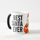 Beste kerstman ooit grappige mok voor papa kerstca (Voorkant links)