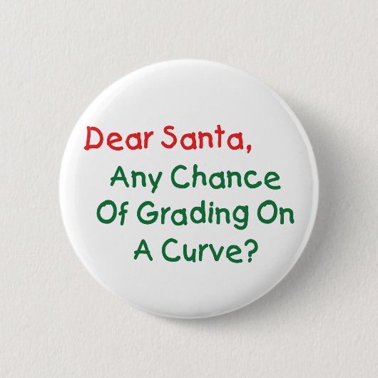 Beste kerstman op een kromme? Kerstbrief aan de Ke Ronde Button 5,7 Cm (Voorkant)