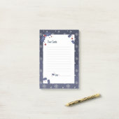 Beste kerstman post-it® notes (Op bureau)
