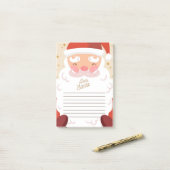 Beste kerstman post-it® notes (Op bureau)