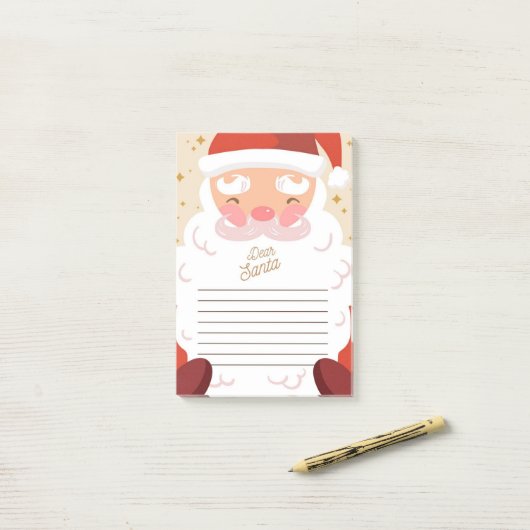 Beste kerstman post-it® notes (Op bureau)