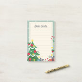 Beste kerstman post-it® notes (Op bureau)