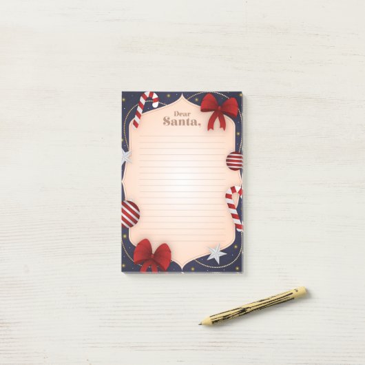 Beste kerstman post-it® notes (Op bureau)