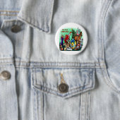 Beste kerstman ronde button 5,7 cm (In situ)