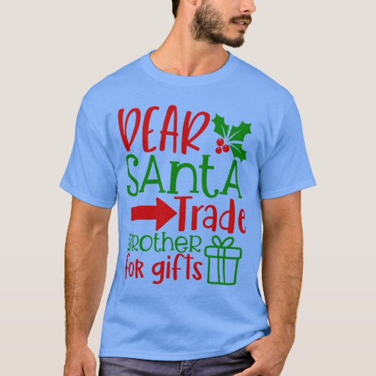 Beste Kerstman Ruil Broer Grappig Kerstontwerp T-shirt (Voorkant)