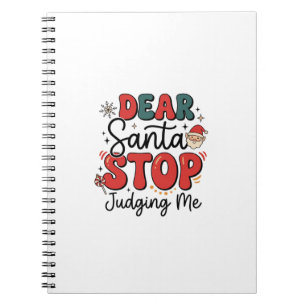 Beste Kerstman Stop met Oordelen Kerst Design (2) Notitieboek