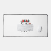 Beste Kerstman Stop Met Oordelen Kerstontwerp (2) Bureaumat (Keyboard & Muis)
