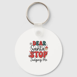 Beste Kerstman Stop Met Oordelen Kerstontwerp (2) Sleutelhanger