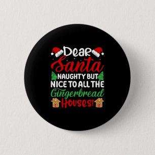Beste Kerstman Stout Maar Leuk Voor Alle Peperkoek Ronde Button 5,7 Cm