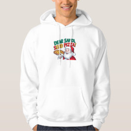 Beste Kerstman, stuur deze kerst pizza Hoodie