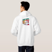 Beste Kerstman, stuur deze kerst pizza Hoodie (Achterkant volledig)