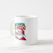 Beste Kerstman, stuur deze kerst pizza Koffiemok (Voorkant links)