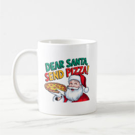 Beste Kerstman, stuur deze kerst pizza Koffiemok