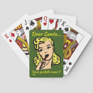 BESTE KERSTMAN.. TELT GOEDIG MEDE? leuk kerstfeest Pokerkaarten