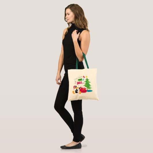 Beste kerstman tote bag (Voorkant (model))