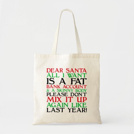 Beste kerstman tote bag (Voorkant)