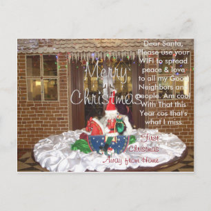 Beste Kerstman Ver van huis deze Kerst Nieuwjaar Feestdagenkaart