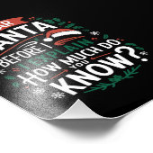 Beste kerstman voor ik uitleg hoeveel je weet foto afdruk (Hoek)