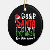 Beste kerstman voor ik uitleg hoeveel je weet keramisch ornament (Links)