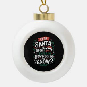 Beste kerstman voor ik uitleg hoeveel je weet keramische bal ornament