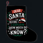 Beste kerstman voor ik uitleg hoeveel je weet kleine kerstsok<br><div class="desc">Beste kerstman voor ik uitleg hoeveel je weet</div>