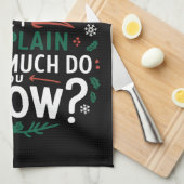 Beste kerstman voor ik uitleg hoeveel je weet theedoek (Quarter Fold)