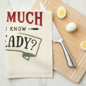 Beste Kerstman, voordat ik een grappige kerstcitaa Theedoek (Quarter Fold)