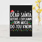 Beste Kerstman Voordat ik het Uitleg Hoeveel Weet  Kaart (Gele Bloem)