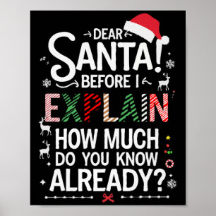 Beste Kerstman Voordat ik het Uitleg Hoeveel Weet  Poster