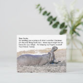 BESTE KERSTMAN / WAT IK WIL VOOR KERST / HIPPOTAMU FEESTDAGENKAART (Staand voorkant)