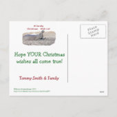 BESTE KERSTMAN / WAT IK WIL VOOR KERST / HIPPOTAMU FEESTDAGENKAART (Achterkant)