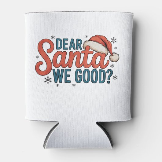 Beste Kerstman We Goede Kerstvakantie Familie Kers Blikjeskoeler (Voorkant)