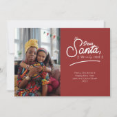 Beste Kerstman, we hebben echt geprobeerd foto Feestdagenkaart (Voorkant)