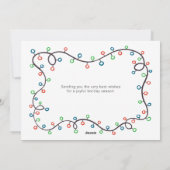 Beste Kerstman, we zijn een goede familiefoto gewe Feestdagenkaart (Achterkant)