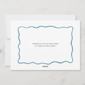 Beste Kerstman, we zijn een goede familiefoto gewe Feestdagenkaart (Achterkant)