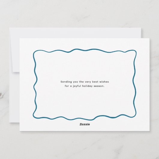 Beste Kerstman, we zijn een goede familiefoto gewe Feestdagenkaart (Achterkant)