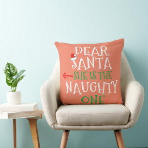 Beste kerstman, ze is de onaughty die een cadeautj kussen