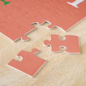 Beste kerstman, ze is de onaughty die een cadeautj legpuzzel (Zijkant)