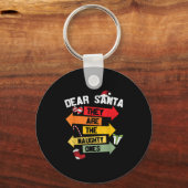 Beste kerstman, ze zijn de Naughty. Sleutelhanger (Voorkant)